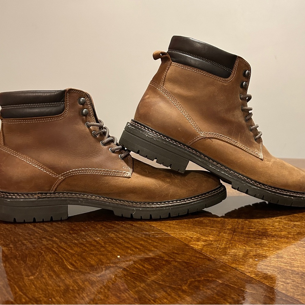 Johnston & Murphy Tan Leather Men's Boots